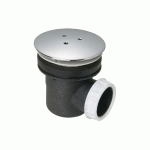 BONDE DE RECEVEUR À CAPOT MÉTAL ROND 90MM POUR DOUCHE D60 SORTIE HORIZONTALE - VALENTIN - 00 566000 000 00