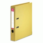 CLASSEUR A LEVIER PERGAMY - POLYPROPYLENE INTERIEUR/EXTERIEUR - DOS 5 CM - A4 - JAUNE