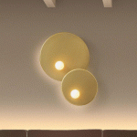 LEDS-C4 TRIP APPLIQUE 2 LAMPES DORÉE MATE