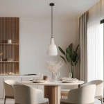 LINDBY SUSPENSION BELARION, OPALE, À 1 LAMPE, VERRE, Ø 23 CM