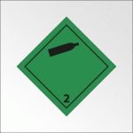 LOT DE 3 - PLAQUE DE TRANSPORT ADR 2 - GAZ INFLAMMABLES NON-TOXIQUES - 150 X 150 MM - PLAQUE MAGNÉTIQUE