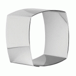 LOT DE 4 NONNETTES INOX CARRÉES BOMBÉES 6X6X4.5 CM