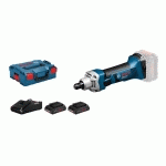 MEULEUSE DROITE 18V GGS 18 V-LI PROFESSIONAL + 2 BATTERIES PROCORE 4AH + CHARGEUR + COFFRET L-BOXX - BOSCH - 06019B530Q
