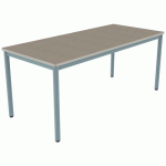 TABLE CARÉLIE 180X80 T6 STRAT POLY. ÉRABLE GOTL. BEIGE/LAGON - MOBIDECOR