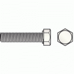 VIS NYLON - TÊTE HEXAGONALE - FILETAGE TOTAL - 8X40 MM - 100 PIÈCES ACTON