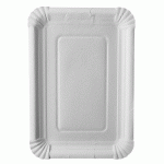 250 ASSIETTES PAPSTAR, CARTON PUR, CARRÉES 18 CM X 26 CM, BLANCHES