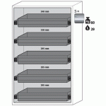 ARMOIRE SÉCURITÉ S-PHOENIX-90 S90.196.120.FDAS BLANC - ASECOS