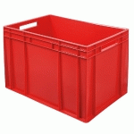 BAC EMPILABLE EURO 600 X 400 MM, ROUGE - 420 MM