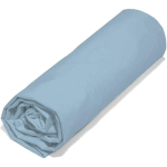 LINNEA - DRAP HOUSSE LAGO POLYESTER MICROFIBRE BONNET DE 23 CM 90X190 CM - BLEU CIEL