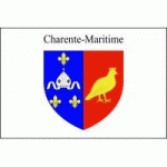 DRAPEAU CHARENTE MARITIME : DIMENSIONS - 50 X 75 CM
