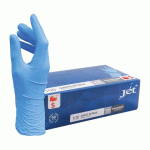 GANTS JETABLES NITRILE NON POUDRÉ BLEU TAILLE S - BOÎTE DE 100 GANTS