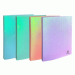 LOT DE 20 - CLASSEUR 4 ANNEAUX 15MM PP CANDY TIDY - COULEURS ASSORTIES
