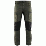 PANTALON DE TRAVAIL SERVICES STRETCH VERT ARMÉE/NOIR TAILLE 38C - BLAKLADER