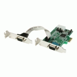 STARTECH.COM CARTE PCI EXPRESS À FAIBLE ENCOMBREMENT AVEC 2 PORTS SÉRIE RS232 - UART 16550 - ADAPTATEUR SÉRIE