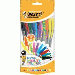 BIC STYLO À BILLE CRISTAL LARGE MULTICOLOR, SACHET DE 10 - LOT DE 3