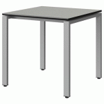 TABLE MALIBU 80X80 T6 SOUDÉ ST ISOSON GRIS 1400/NO GRIS 9006 - MANUTAN EXPERT