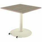 TABLE MANO MOB 80X80 T6 STR ALAISÉ CHÊNE B. CAPPUCCINO/1013 - MOBIDECOR