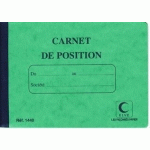 CARNET DE POSITION DE COMPTE, 114 X 156 MM - LOT DE 2