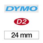 DYMO RUBAN TITREUSE DYMO D2 - ÉCRITURE NOIR / FOND BLANC - 24 MM X 10 M - MODÈLE 69241