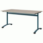 TABLE MALIBU 160X80 T6 DL STRA ABS ACACIA/BLEU 5025 - MANUTAN EXPERT