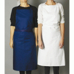 TABLIER VALET AVEC BAVETTE 102X95 CM BLEU SANS POCHE