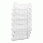 TRIEUR MURAL 6 CASES EXACOMPTA HORIZONTAL CRISTAL