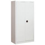 ARMOIRE MONOBLOC TANKER H. 198 X L. 120 CM CORPS GRIS PORTES GRIS