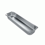 BAC GASTRO INOX 2/4 PLEIN À  ANSES ESCAMOTABLES - H 65 MM