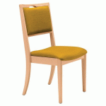 CHAISE ABAKA SAFRAN - STRUCTURE HÊTRE NATUREL - SUNSET CREATION