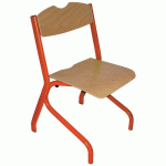 CHAISE TIM AST - T3 - PIÈTEMENT ACIER - HÊTRE NATUREL/ORANGE 2004 - RODET