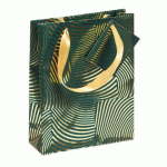LOT DE 5 - PREMIUM SAC MOYEN GÉO OR/VERT, 17X6X22 CM - VERT