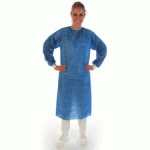 LOT DE 7 - BLOUSE CHIRURGICALE SMS, BLEU, L