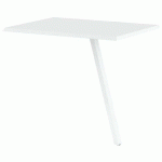 RETOUR BUREAU GARY 120 X 60 CM PIED BLANC PLATEAU BLANC - MBA