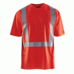 T-SHIRT HAUTE VISIBILITÉ COL V TAILLE XS - BLAKLADER