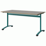 TABLE MALIBU 160X80 T6 DL STRA ALAISÉ BÉTON F186/BLEU 5018