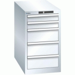 ARMOIRE BLANC PUR 411X725X700 AVEC 5 TIR. 75KG _ 78.449.110 - LISTA