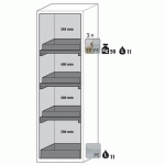 ARMOIRE SÉCURITÉ S-CLASSIC-90 S90.196.060 JAUNE