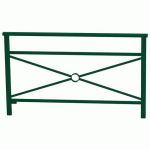 BARRIÈRE VENISE 1.50 M STRUCTURE SIMPLE CROIX ZINC VERT 6005 - PROCITY