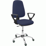CHAISE DE BUREAU SIERRA CP ACCOUDOIRS FIXES - BLEU MARINE