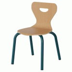 CHAISE MALIBU 4P - T2 - COQUE HÊTRE / ALU BLEU 5025 - MANUTAN EXPERT