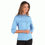 CHEMISE FEMME KYOTO MANCHES 3/4 BLEU CIEL