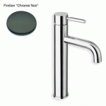 LAVABO MI-HAUT TRIVERDE CHROME NOIR + VIDAGE LAITON UP&DOWN - CRISTINA ONDYNA TV22772