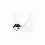 LOT DE 4 - PAQUET DE 20 ENVELOPPES POLLEN 140X140MM 120G/M2 - BLANC