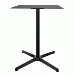 TABLE CARRÉE EXTÉRIEUR LUCIE - NOIR - H 735 CM - EOL