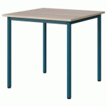 TABLE MALIBU 80X80CM T6 4P STRA ABS ACACIA/BLEU 5025 - MANUTAN EXPERT
