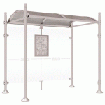 ABRI BUS PROVINCE 2.50 M SANS BARDAGES LAT. CITY GRIS 7044 - PROCITY