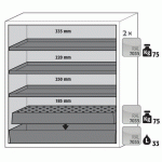 ARMOIRE SÉCURITÉ S-PEGASUS-90 S90.129.120.WDAC GRIS CLAIR - ASECOS