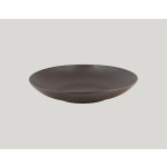 ASSIETTE COUPE CREUSE ROND BRUN PORCELAINE Ø 23 CM GENESIS RAK