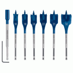 BLISTER 7 MÈCHES PLATES SELFCUT SPEED 16 - 32 MM - BOSCH EXPERT - 2608900334