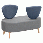 CANAPÉ EPIQ - 2 PLACES VIS-À-VIS GRIS CLAIR